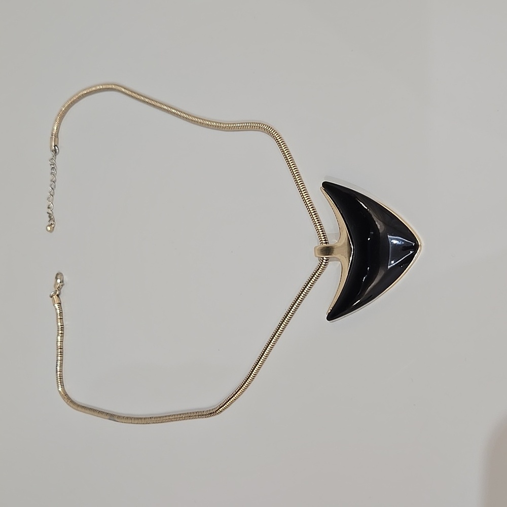 Vintage black and gold pendant
